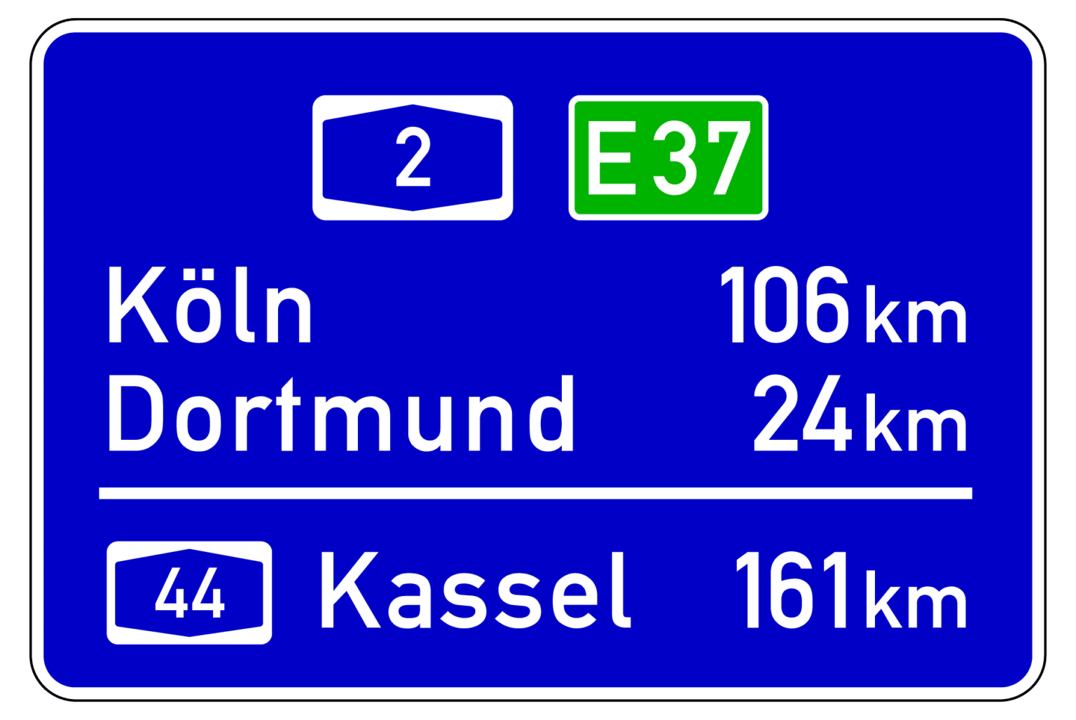 Autobahnschilder: Wichtige Verkehrszeichen auf der Autobahn