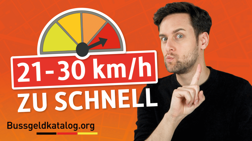 Sie waren mehr als 21 km/h zu schnell? Damit müssen Sie rechnen.